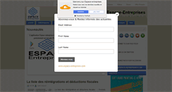 Desktop Screenshot of espace-entreprises.com